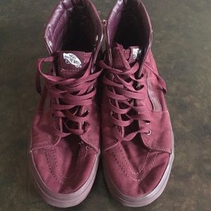 Burgundy Vans